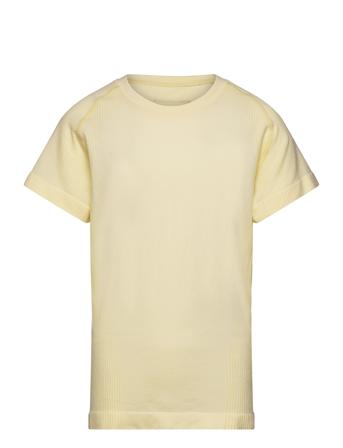 Halen Jr. Seamless S/S Tee Tops T-shirts Sports Tops Yellow Endurance