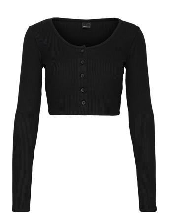 Paula Cardigan Stickad Tröja Cardigan Svart Gina Tricot