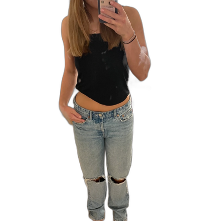 Zara mid waist jeans