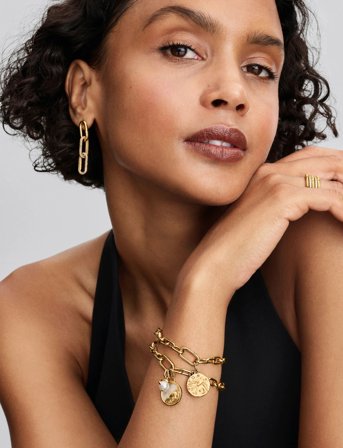 Pandora Swallow 14K Gold-Plated Medallion With Clear Cubic Zirconia - Gold - ONE SIZE