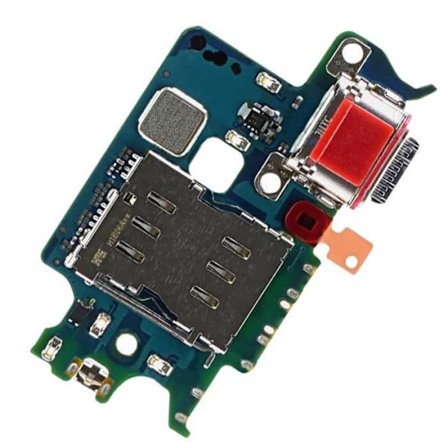 Alkuperäinen Samsung Galaxy S22 USB-C latausliitin SIM-kortinlukija