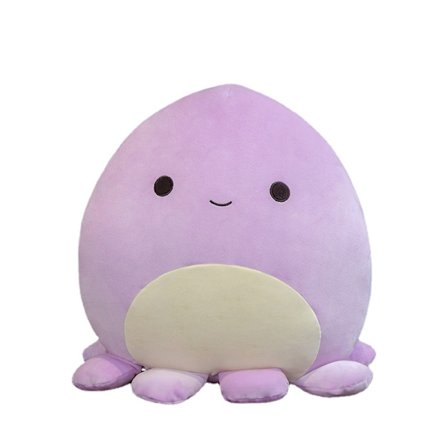 Mjuka godis serie knubbiga plysch leksaker Lila bläckfisk