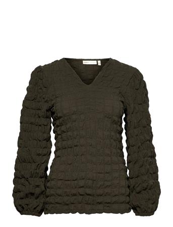 Vanyaiw V-Neck Blouse Green InWear
