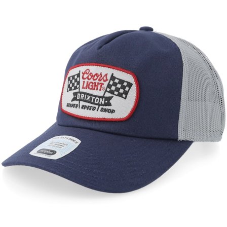 Brixton - Blå trucker Caps - Coors Light Navy/Grey Trucker @ Hatstore