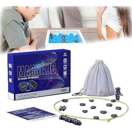 Magnetisk skakspil, 2023 Magnetisk brætspil, Sjovt bordspil med 20 magneter, Strategispil til børn & voksne Fg[HK]