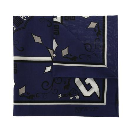 Givenchy Printed shawl Blå, Herre Halstørklæder og Tørklæder, Størrelse: ONE Size