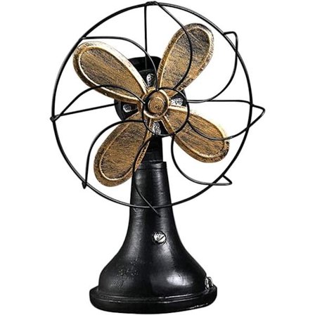 Bordventilator Figur Vintage Bordventilator Model Retro Bordventilator Ornament Statue Gammeldags Skulpturer