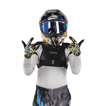 O'Neal Youth PeeWee Chest Protector Black M/L