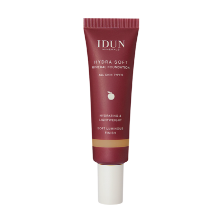 IDUN Minerals Hydra Soft Mineral Foundation, Embla, Medium/mørk, 30 ml