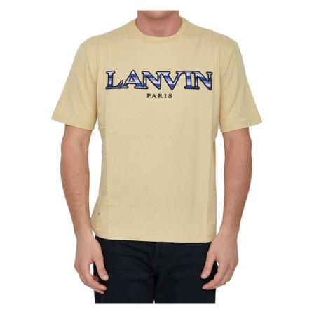 Lanvin Men& Clothing T-Shirts Polos , Beige , Heren , Maat: L