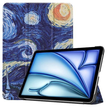 Till iPad Air 11 (2024) Slim fit tri-fold fodral - Painting