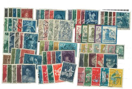 Holland 1941-1959 - Børnefrimærker - Stemplet