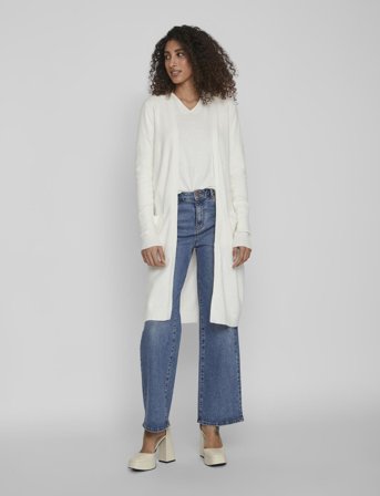 Vila Viril Long L/S Knit Cardigan - Noos - White - L