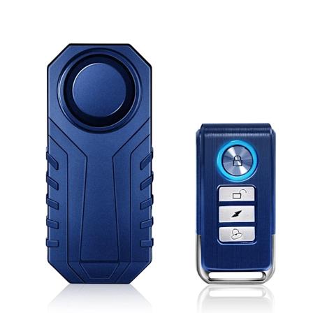 Trådløs Motorcykel Cykel Vibrationsalarm IP55 Vandafvisende Cykelalarm Fjernbetjening Tyverisikring Motorcykel Detektor Alarmsystem B