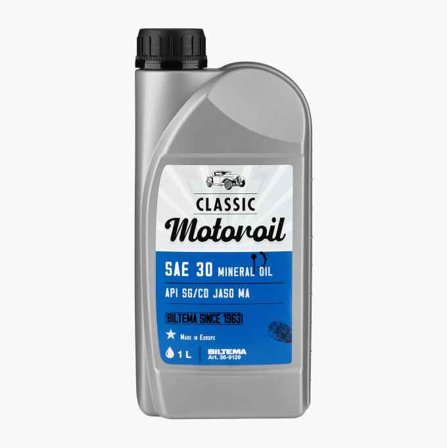 Biltema - Motorolje til veterankjøretøy SAE 30 1 liter