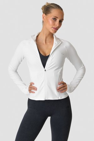 ICANIWILL - Sculpt Zip Long Sleeve W White - Dames - sportkleding van ICIW