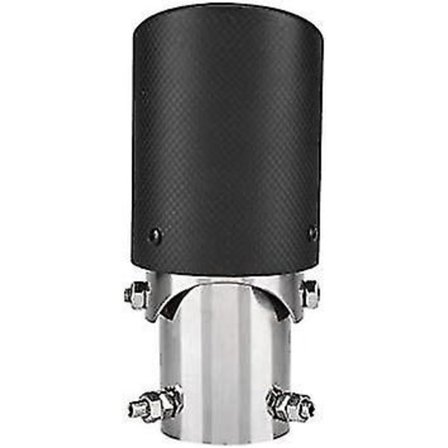 Justerbart Avgasrör för Bil, Enkelt Utblås, Kolfiber Stil