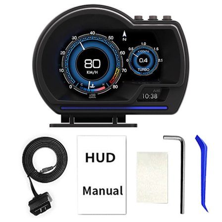 AP 6 Head-up Display OBD2 GPS Dual System for Smart Car HUD Gauge Kilometerteller Speedometer Display