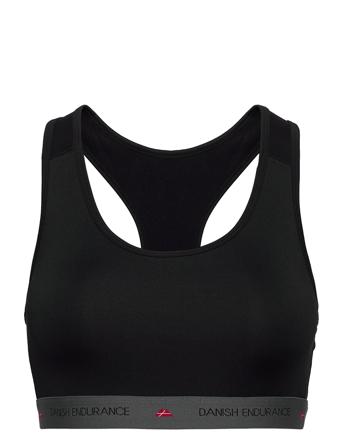 Microfiber Sports Bra 1 Pack Lingerie Bras & Tops Sports Bras - ALL Svart Danish Endurance