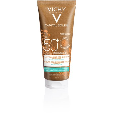 Vichy Capital Soleil Latte Solare Eco-Sostenibile SPF50+ Viso E
