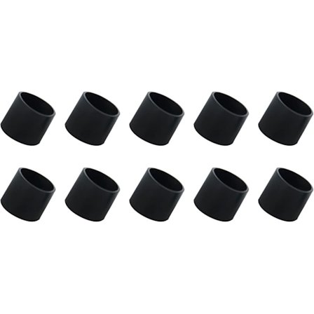 40 stk. Stoppere for stolbein (14 mm dia), Gummiføtter for møbler, Gulvbeskyttelse - for sofa, bord, hagestoler, SvartBY