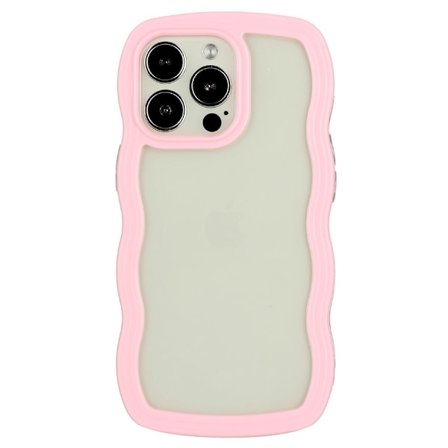 iPhone 16 Pro Skal Vågig Hybrid Rosa