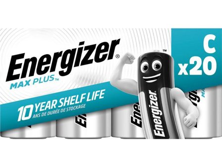 ENERGIZER Batteri Max Plus C 20/fp - Lyreco - Kontorsmaskiner - Batterier - C