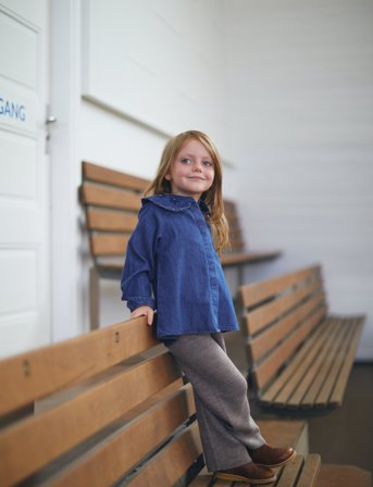 Copenhagen Colors Merino Wide Rib Pants - Beige - 110