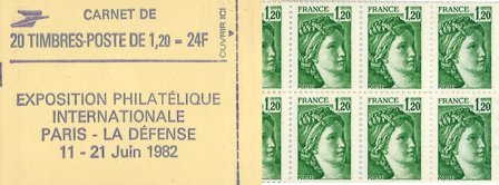 Frankrig 1980 - Frimærkehæfte YT 2101-C2 - Postfrisk