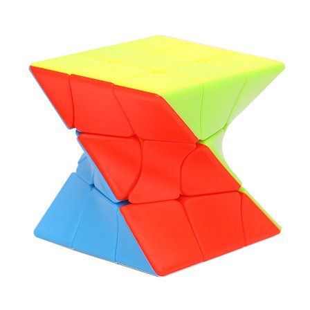 Kuben Twist 3x3 klistremerkeløs speedcube VIVID farge magisk puslespill
