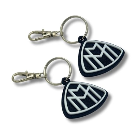 2x Nyckelring Clip On & Go karbinnyckelring för Maybach