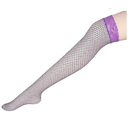 Sexiga Linger Over Knee Strumpor Sexiga Fishnet Spets Nylon Top Mesh Lår Höga strumpor Strumpbyxor Långa strumpbyxor