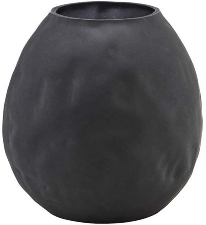 House Doctor Vase Groove Sort Ø7,5xH14