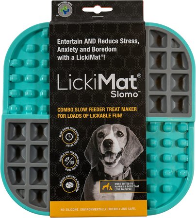 LickiMat Slomo Hund Turkis, Tøj & Bolig, Foder & Tilbehør, Mad- & Vandskåle
