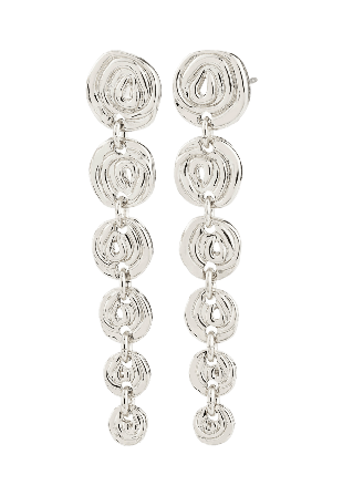 Pilgrim AIR earrings silver-plated Smycken & klockor Dam Silver ONESIZE