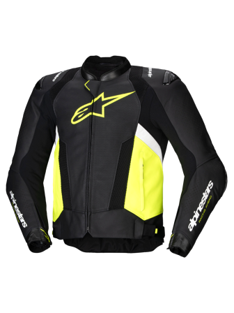 Motorradjacke Alpinestars Missile V3 Airflow Schwarz/Gelb 50