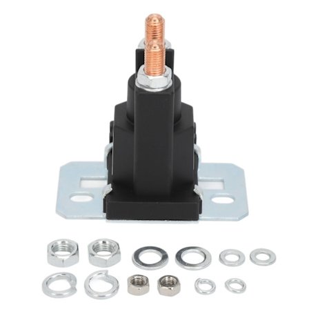 200A Startrelä Solenoid Mässingterminal för Gräsklippare Gaffeltruckar 12V
