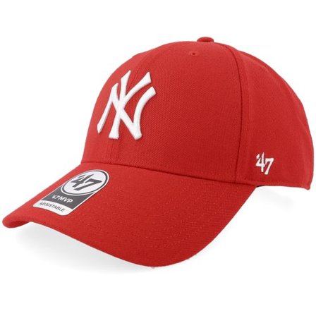 47 Brand - MLB Röd adjustable Keps - New York Yankees Mvp Classic Red Adjustable @ Hatstore