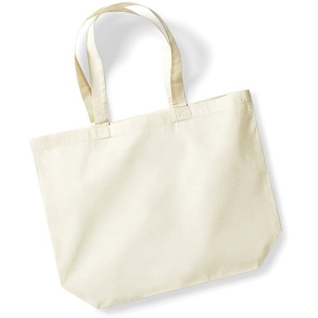 Westford Mill Maxi Tote/Shopper Bag For Life One Size Natural