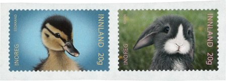 Norge - Kæledyr - Postfrisk sæt 2v