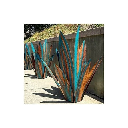 Metal Havefigur Agaveplante Havepynt Rustik Metal Skulptur