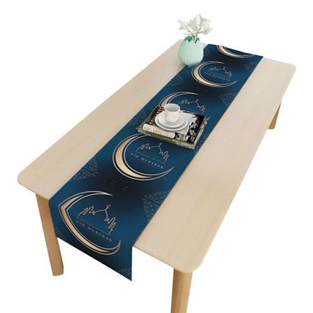 Eid Mubarak Bordløber Ramadan Dekoration Dug 4 4