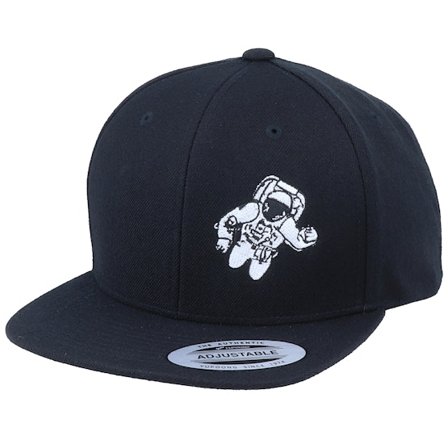 Kiddo Cap - Black - snapback - Cap - Kids Real Astronaut Black Snapback - Hatstore