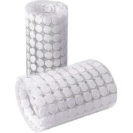 1000 Stykker 10mm Velcro-prikker med selvklæbende, 500 Par Selvklæbende Velcro-prikker (bebetter) Sl