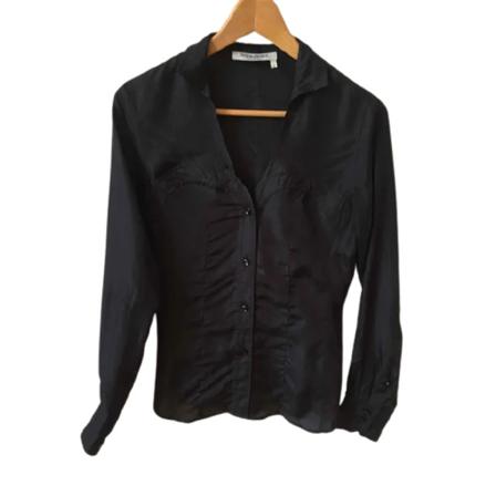 Saint Laurent Vintage Pre-ownedStoftoppe Sort, Dame