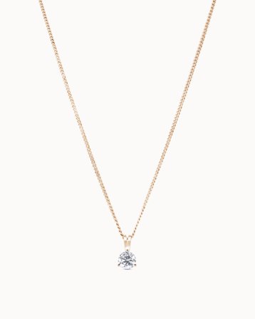 Marianne Naturlig Diamanthalskæde 18K Rosaguld Naturlig Diamant 0.50 Carat - smykker fra Vanbruun