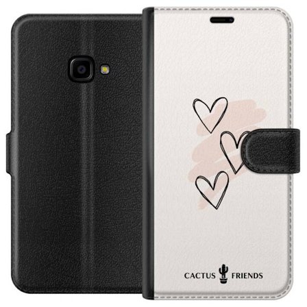 Yhteensopiva Lompakkokotelo Samsung Samsung Galaxy Xcover 4 Cactus and Friends - Soft Romance Sketch