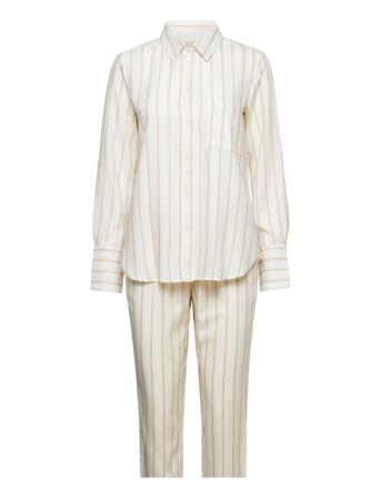 Pyjama Long Cream Schiesser