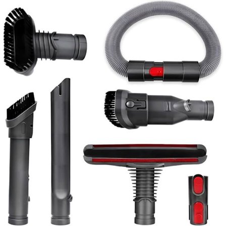 Kit tilbehør til Dyson V15 V11 V10 V8 V7 støvsuger, kompatibel udskiftningsbørste til Dyson, BØRSTE OG TILBEHØR TIL STØVSUGER