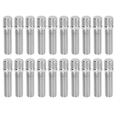 20 stk Forlængede Hjulbolte 58mm Hjulkonverteringsbolte Bolte Adapter 41mm Skaftlængde M14x1.5-M12x1.5